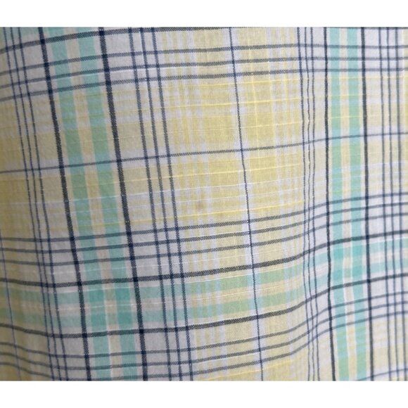 Croft & Barrow Women Plaid Button-Up Shirt Size L - Picture 4 of 8